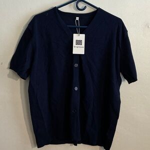 Love Women's Navy Cardigan Sweater